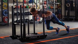 Sled push online muscles