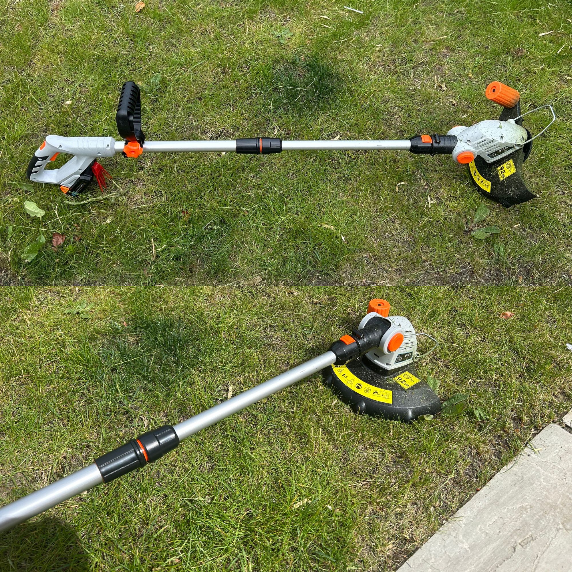 VonHaus G-Series Cordless Grass Trimmer - head angles
