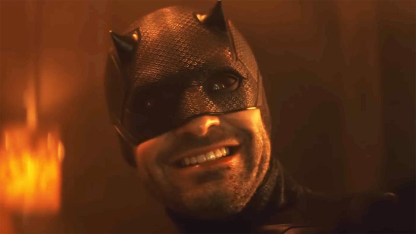 Matt Murdock smiling while in his vigilante costume in Daredevil: Born Again season 2
