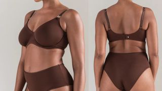 brown smooth cup bra
