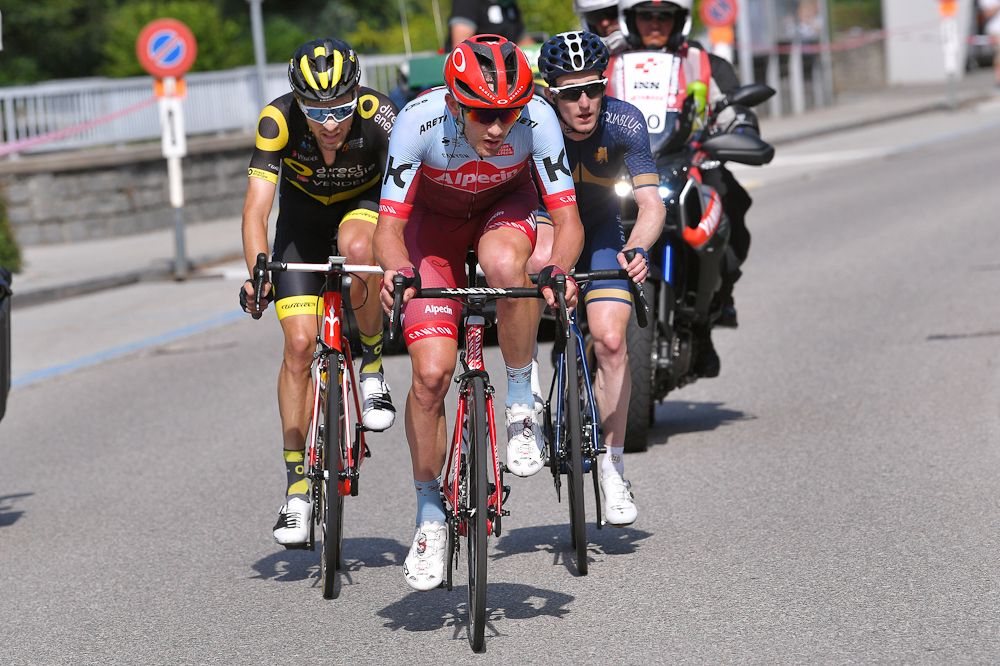 Willem Jakobus Smit (Katusha-Alpecin) in the stage 8 breakaway at Tour de Suisse