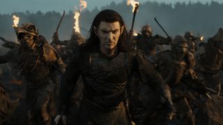 Adar (Sam Hazeldine) leads a pack of orcs in "The Lord of the Rings: The Rings of Power" season 2