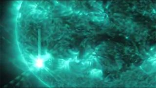 Medium-size M6-class solar flare erupts from sun