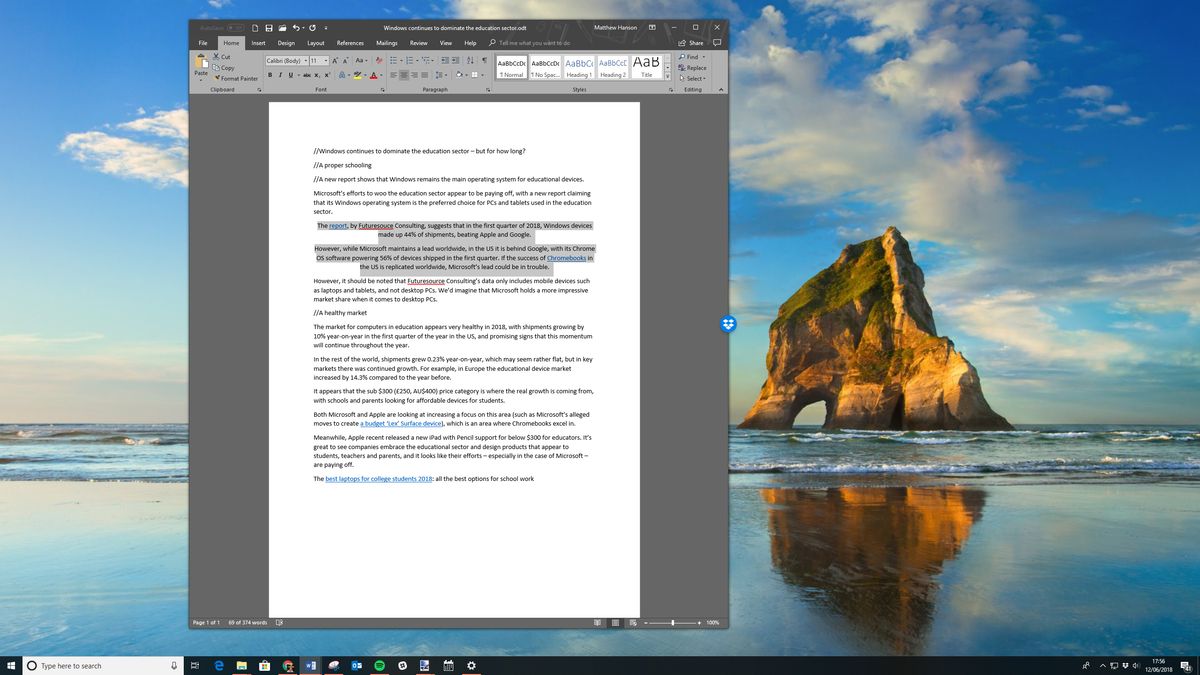 how to remove a page in word 2018 mac