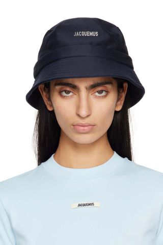 JACQUEMUS Navy 'le Bob Gadjo' Bucket Hat