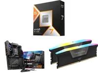 AMD  AMD Ryzen 7 9800X3D, 32GB DDR5-6400 RAM, X870E motherboard