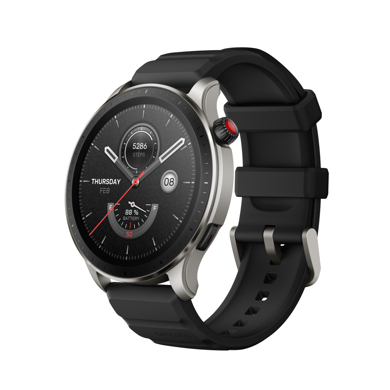 Die Amazfit GTR 4 wirkt im Vergleich zu den weiteren Vertretern des Unternehmens auf der diesjährigen IFA etwas klobiger, dürfte aber sicher auch im Alltag eine gute Figur abgeben.