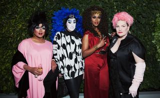 Drag queens Juanita More, Sister Roma, Honey Mahogany and Veronica Klaus