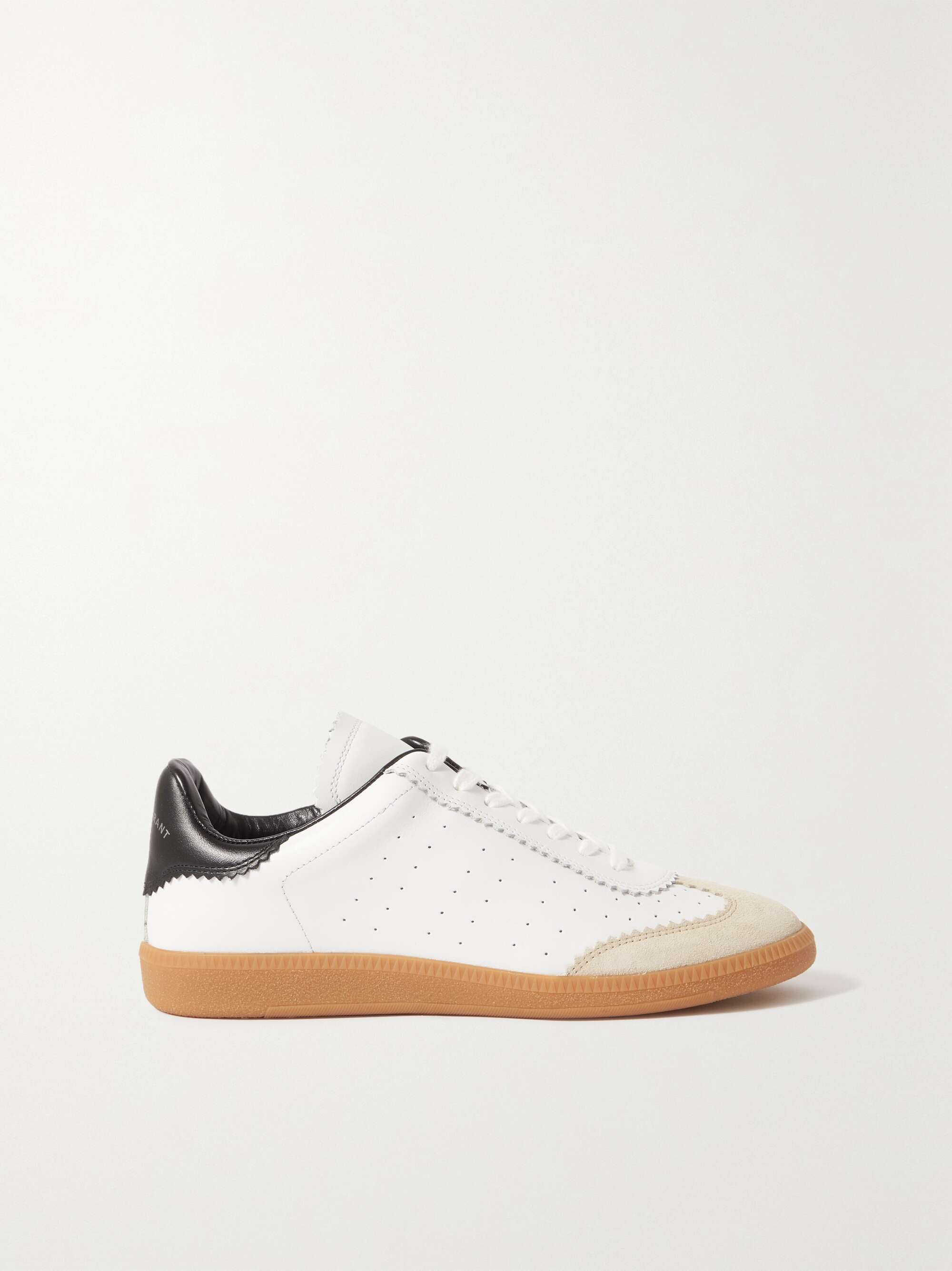 Bryce suede perforated leather sneakers