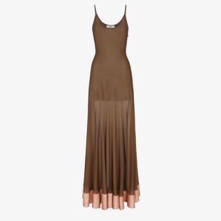 Brown Viscose Dress