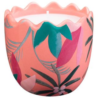 B&M orange cheap ceramic candle