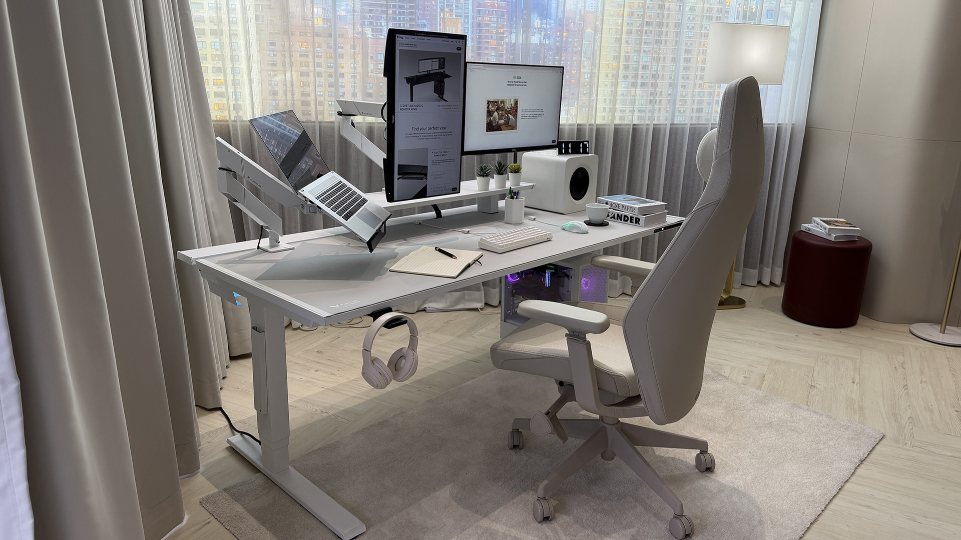Secretlab Atlas with a desk setup