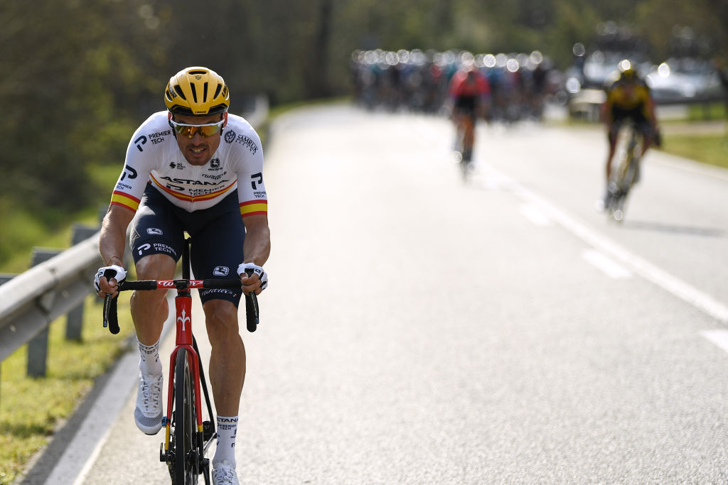 CALELLA SPAIN MARCH 22 Luis Leon Sanchez Gil of Spain and Team Astana Premier Tech during the 100th Volta Ciclista a Catalunya 2021 Stage 1 a 1784km stage from Calella to Calella Breakaway Attack VoltaCatalunya100 on March 22 2021 in Calella Spain Photo by David RamosGetty Images