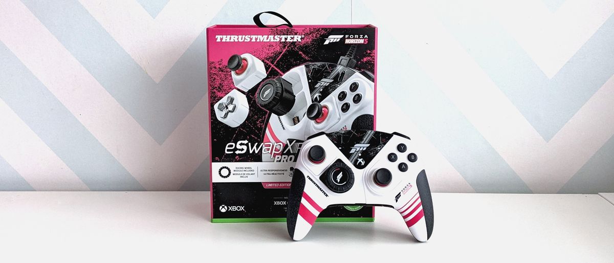 The Thrustmaster eSwap XR Pro Forza Horizon 5 special edition controller 