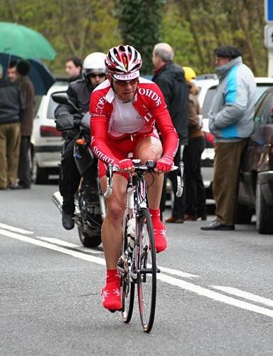 A Cofidis rider went down the road, but the move didn't stick.