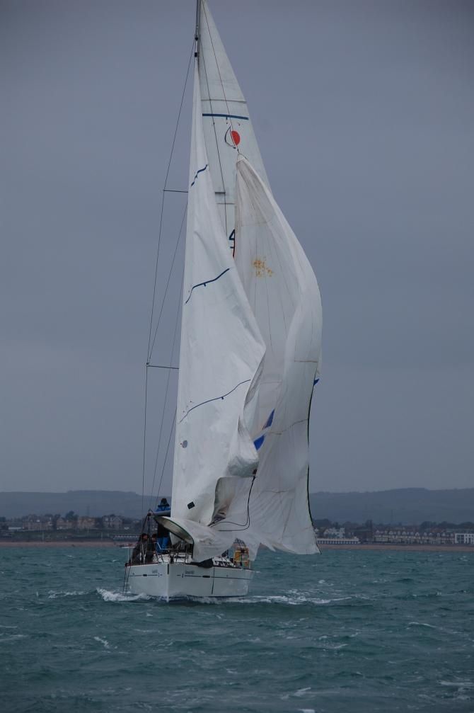 Gusting winds made for some challenges