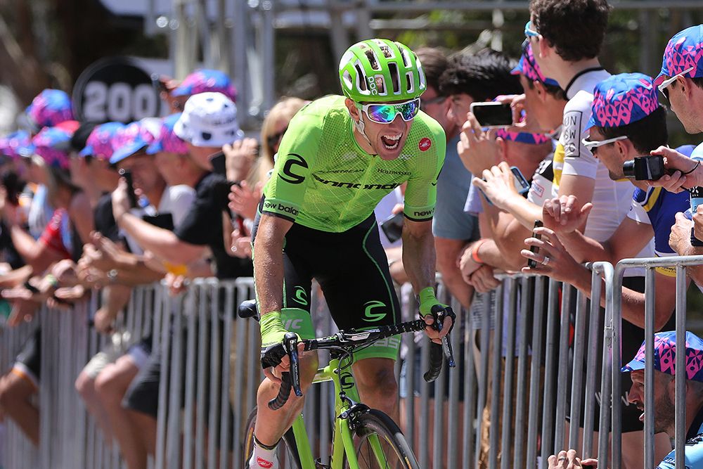 Michael Woods (Cannondale) riding to third