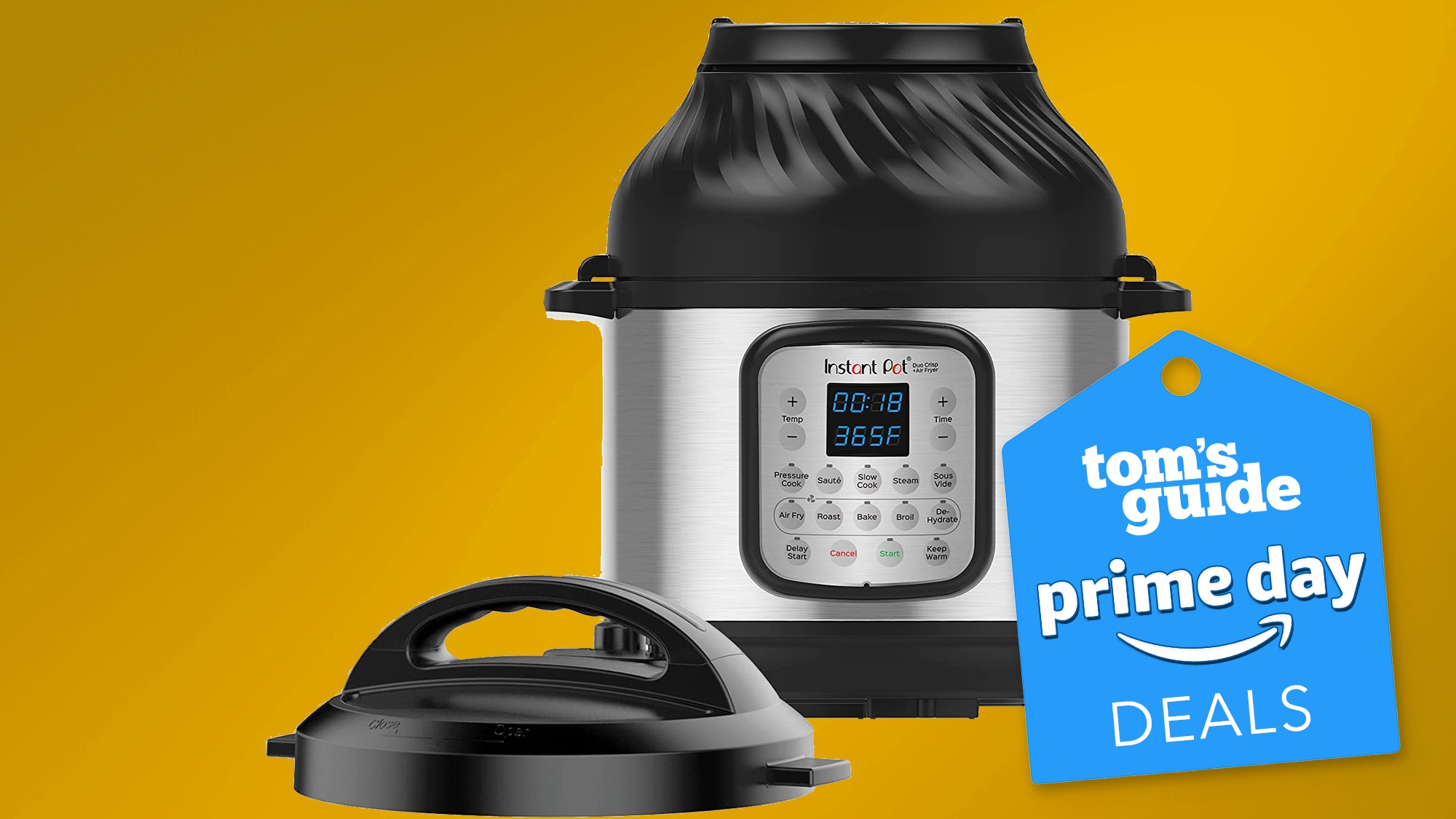 Instant Pot Duo Crisp 11-in-1 Air Fryer and Electric Pressure Cooker Combo Prime Day Deal