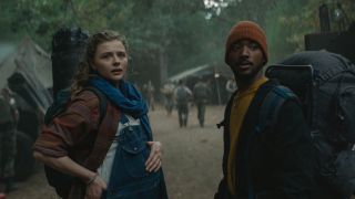 Chloe Grace Moretz and Algee Smith in Mother/Android