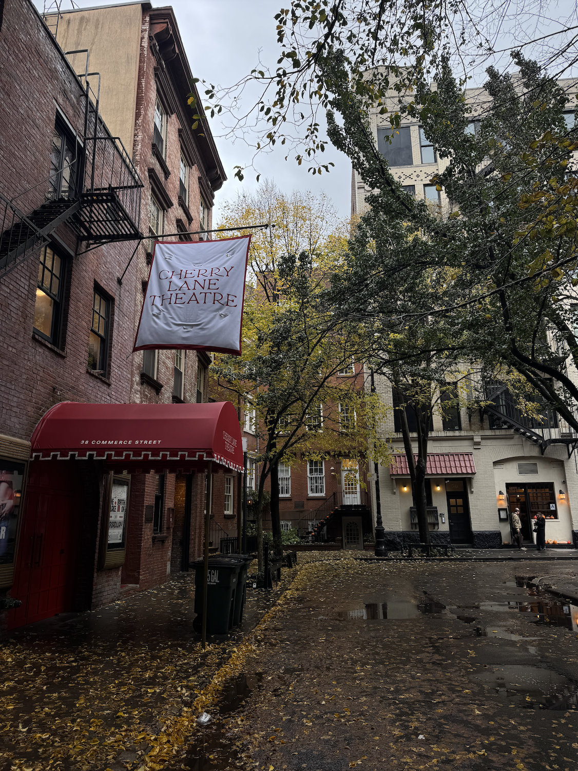 outside cherry lane theater in new york city