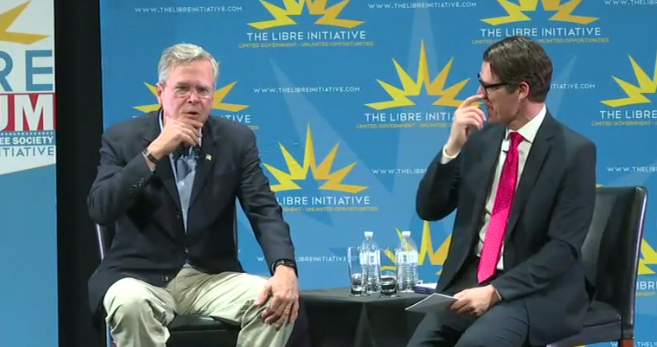 Jeb Bush thinks about his favorite superhero