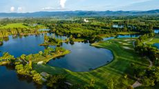 A Thailand golf course seen from above