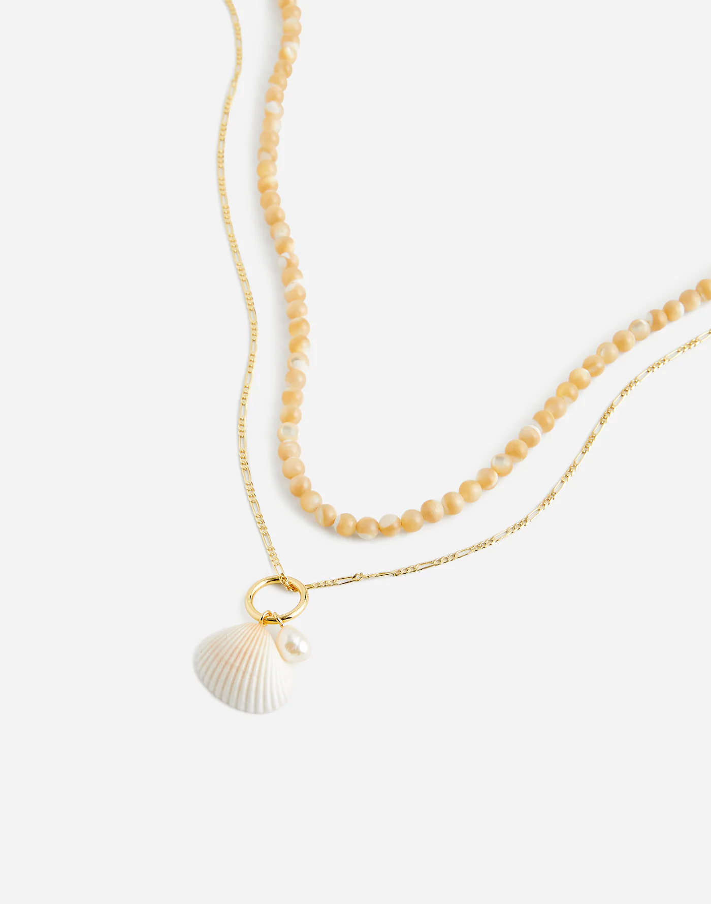MW, Two-Pack Shell Necklace Set