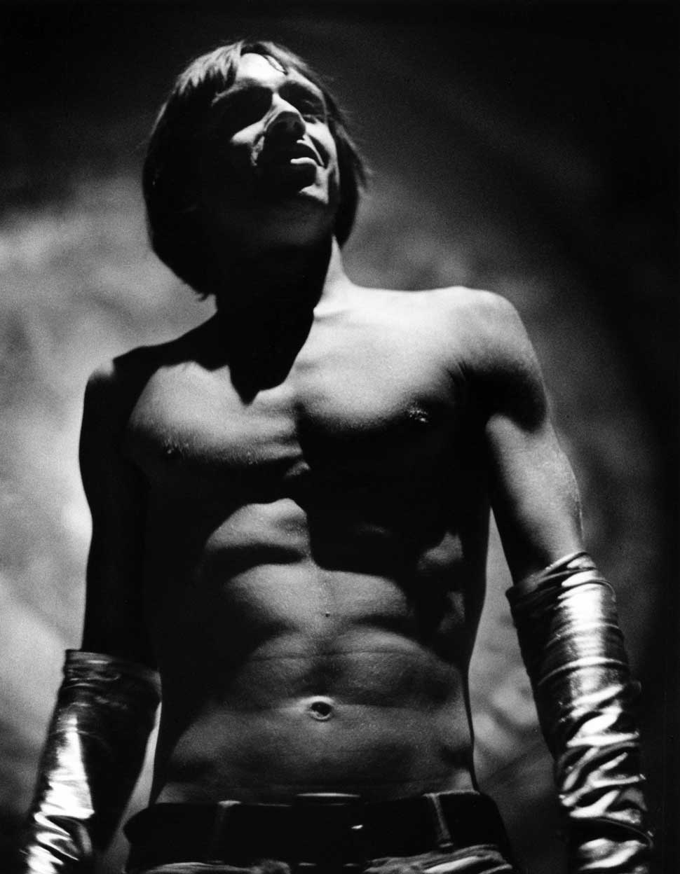 Iggy Pop onstage in 1970
