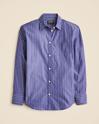 Garçon Classic Shirt in Striped Cotton Poplin