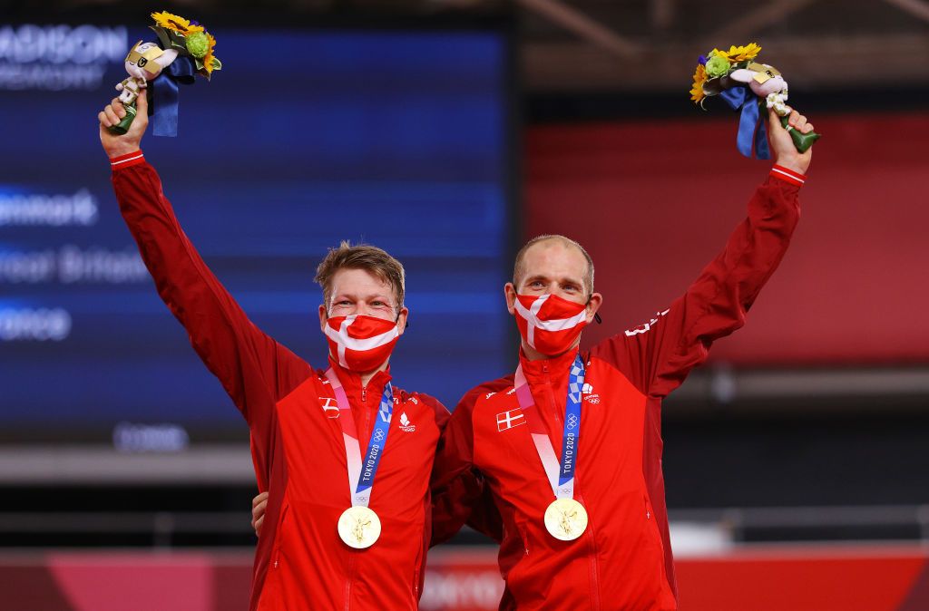 Michael Morkov and Lasse Norman Hansen took gold in the men's Madison