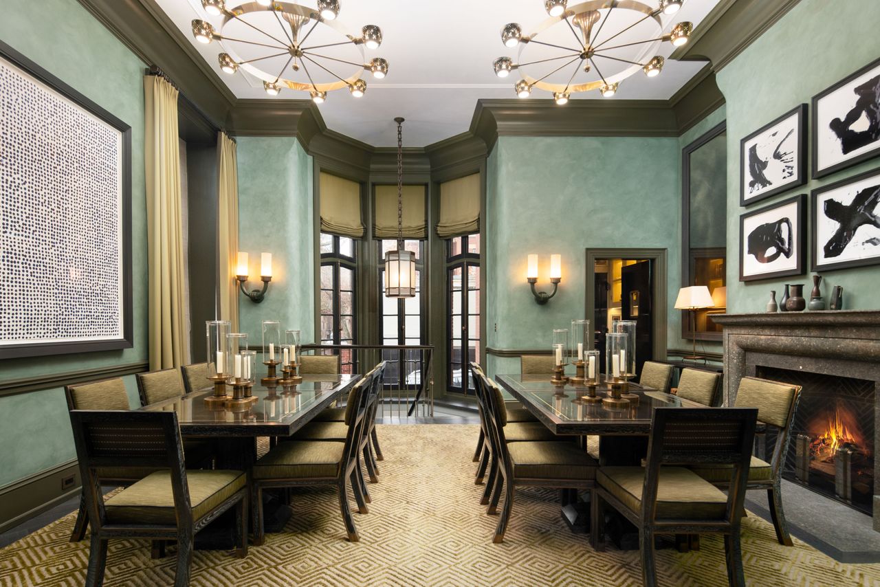 The inside of a historic home for sale in Philadelphia.