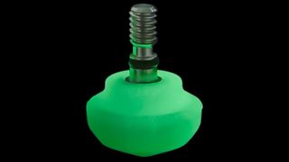 LeoPhoto Japan glow-in-the-dark tripod foot product image on a black background 