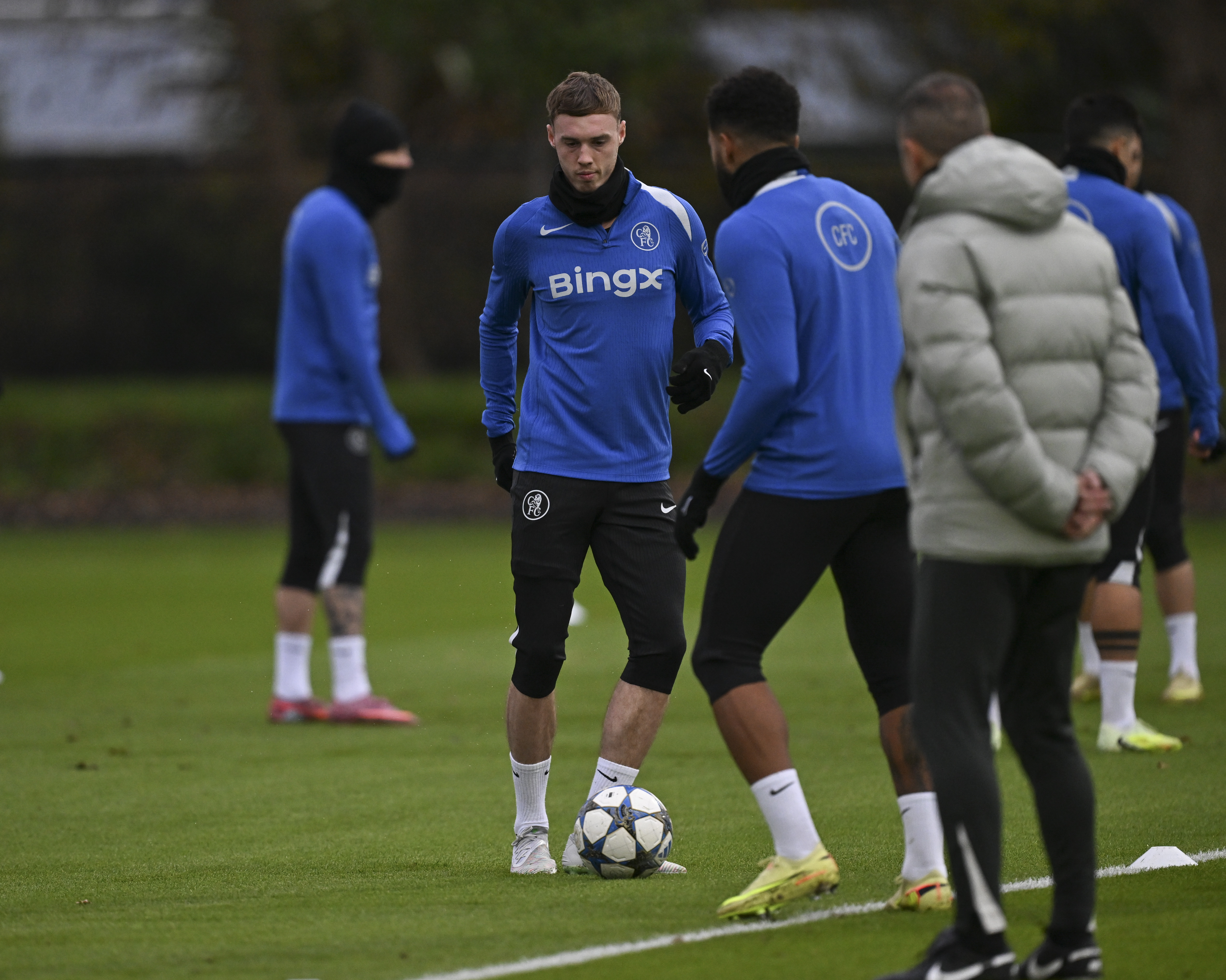 Chelsea forward Cole Palmer was recently spotted in training