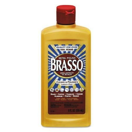 Brasso Multi Purpose Metal Polish and Cleaner 8oz Each