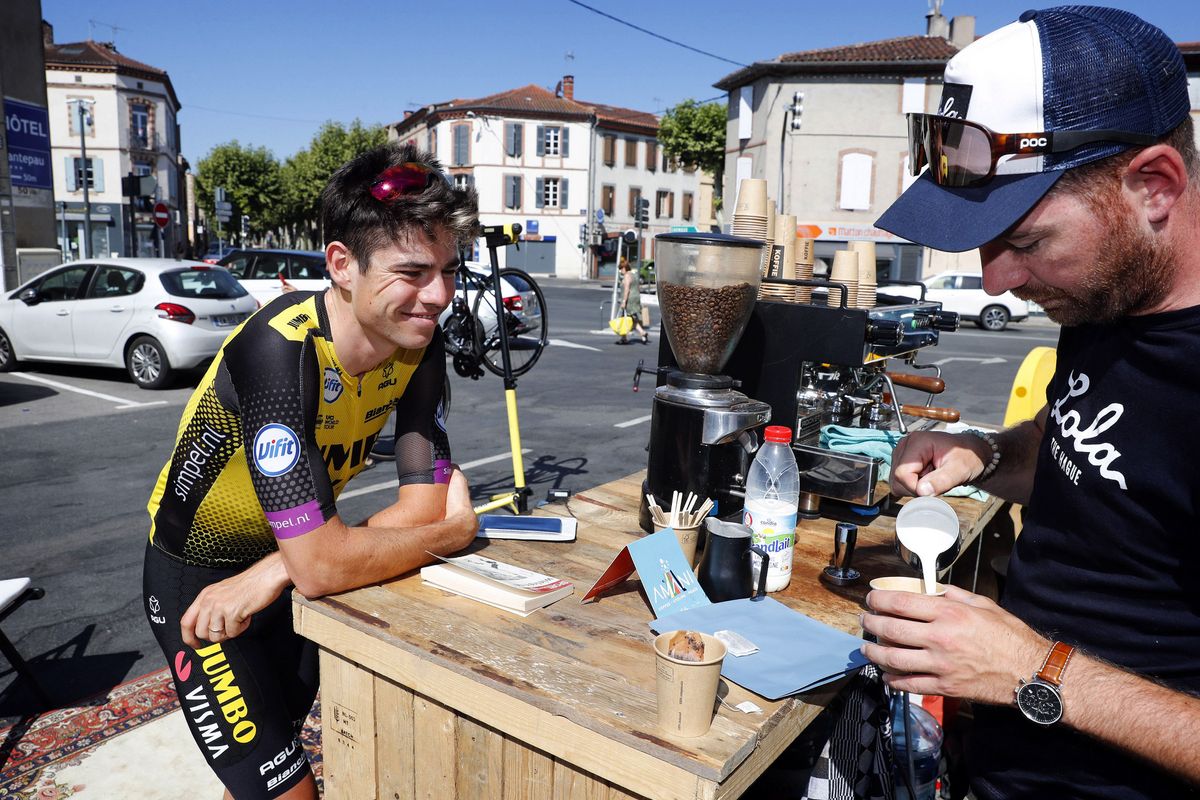 Wout Van Aert was in high demand after his Tour de France stage win