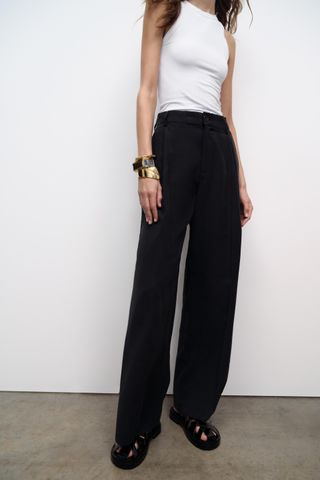 Zara, Flowy Pleated Pants