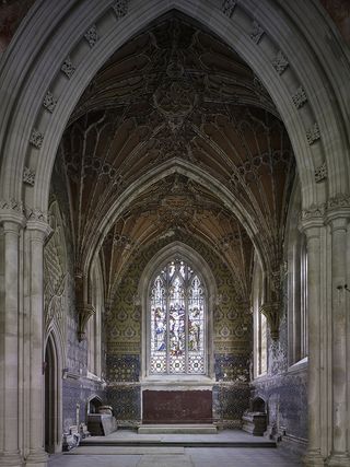 Crichel, Dorset: The vaulted chapel in the church, built in 1850