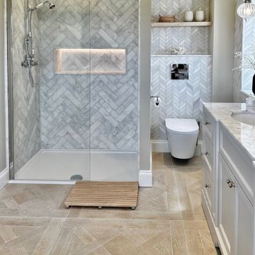 9 small bathroom flooring ideas to make a space feel bigger | Ideal Home