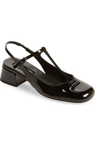 T-Strap Slingback Pump