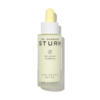 Dr Sturm Sun Drops SPF 50 | RRP: $150/£115
Yes, they’re expensive. But Dr Barbara Sturm’s fragrance-free Sun Drops are a skincare-sunscreen two-in-one that protect skin from harmful UV rays while also calming and soothing skin with cassia extract, vitamin E and beta-glucan. 