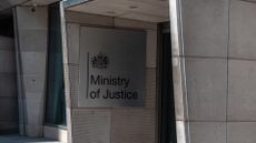Entrance to the headquarters of the UK Ministry of Justice, which sponsors the Legal Aid Agency, in London, England.