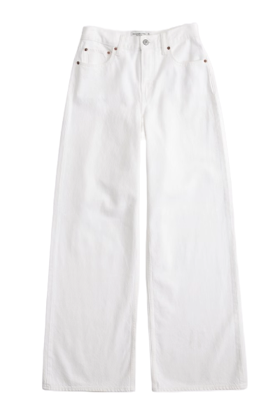 Abercrombie & Fitch, High Rise Wide Leg Jeans (Were $90) 