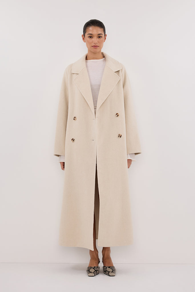 York Bone Oversized Wool Coat