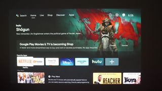 BenQ X3100i Android TV interface