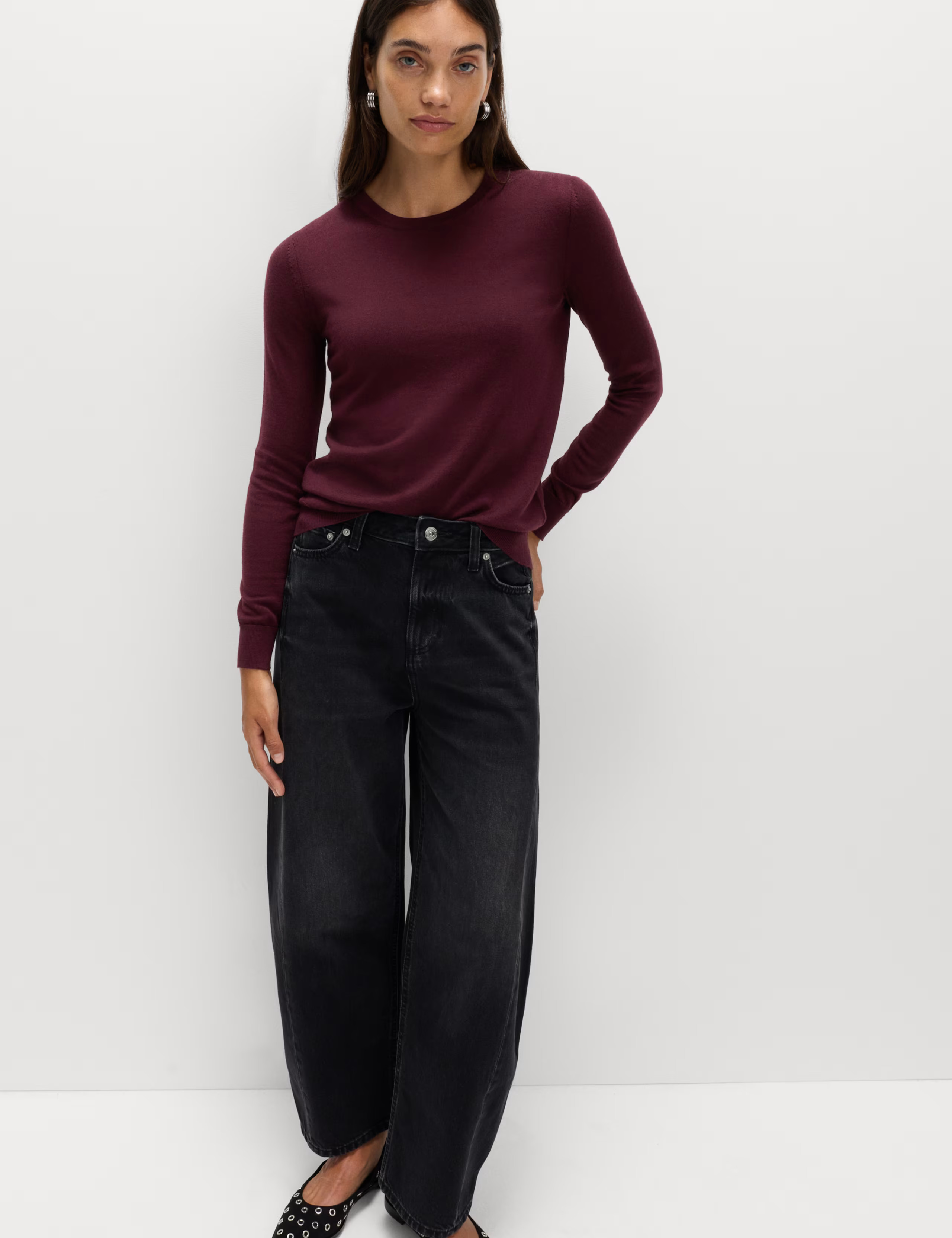 Pure Merino Wool Crew Neck Jumper