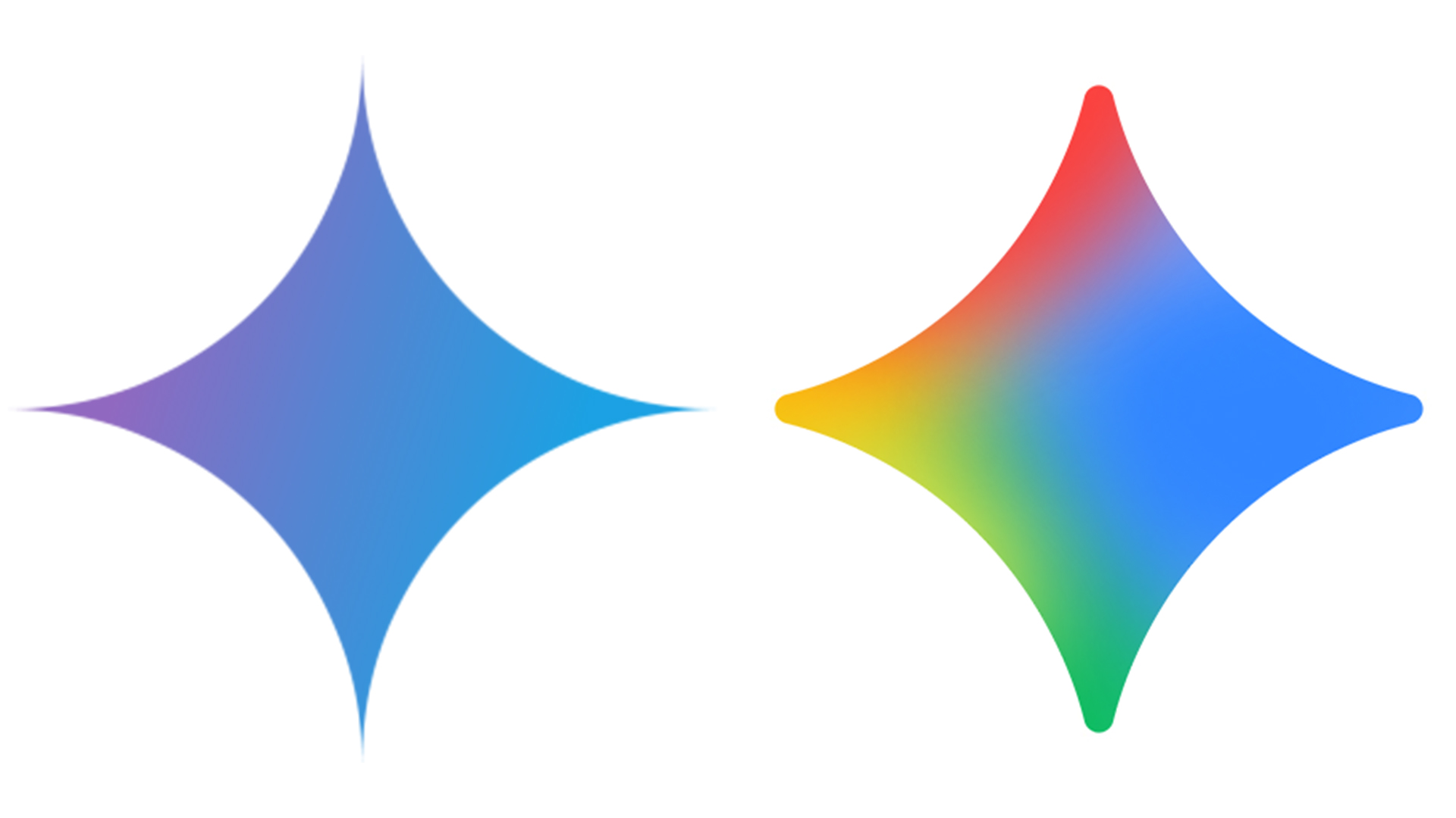 Google Gemini logo before and after