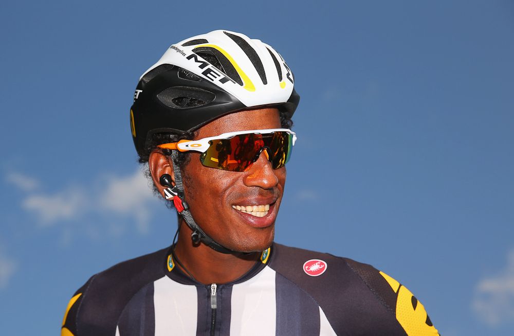 Daniel Teklehaimanot won the polka dot jersey during stage 6, becoming the first African to do so.
