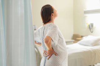 Pregnant woman waiting for membrane sweep