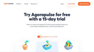 Website screenshot for Agorapulse