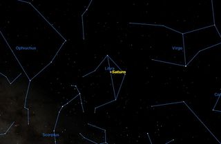 Saturday, May 10, 2 p.m. EDT. Saturn will be at opposition, exactly opposite the sun in the sky.